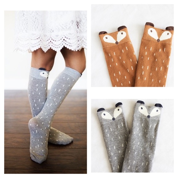 Set of TWO PAIR Toddler Fox Socks - Picture 2 of 4