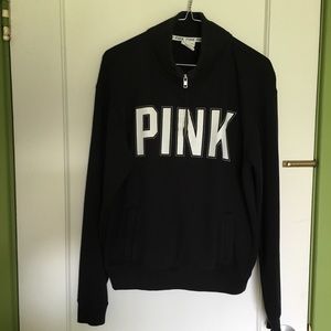 Black and White PINK Quarter Zip