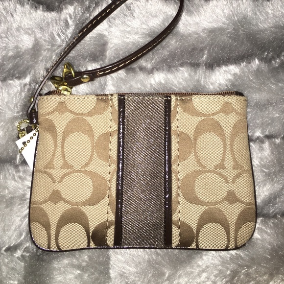 Mini Coach Wristlet