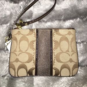 Mini Coach Wristlet