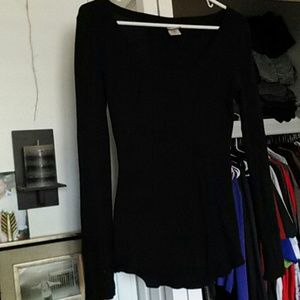 Black Mossimo cute soft thermal top