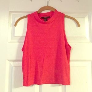 Forever 21 Red Turtleneck crop top