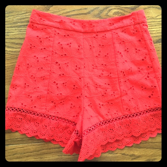 New with tags! High waisted eyelet lace shorts