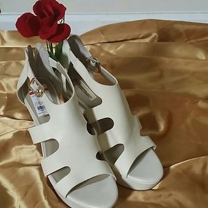 Beautiful 3.5 inches beige wedge