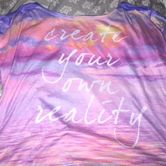 A sunset T-shirt create your own reality