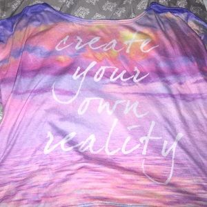 A sunset T-shirt create your own reality