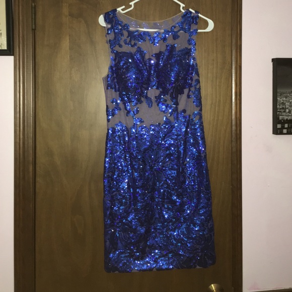 Blue Homecoming Dress - Picture 1 of 4