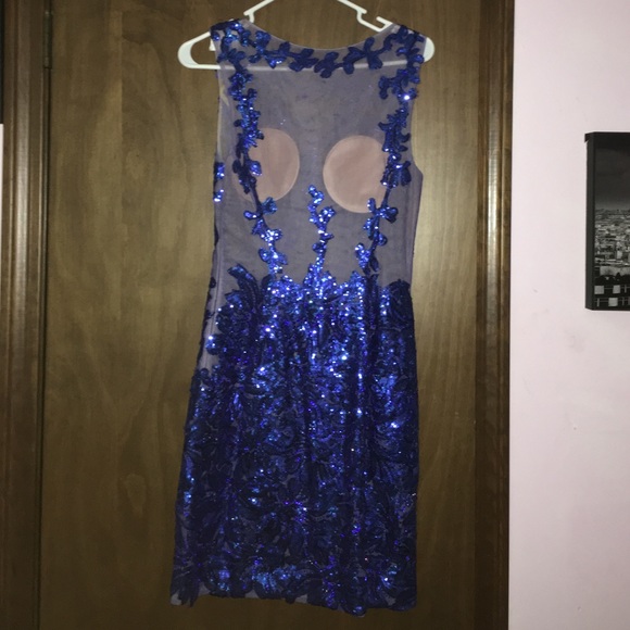 Blue Homecoming Dress - Picture 2 of 4