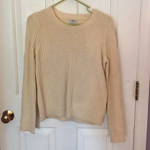 🌟 Madewell Cable Knit Wool Sweater