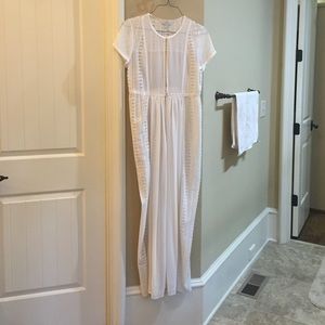 Lauren Conrad off white sheer dress
