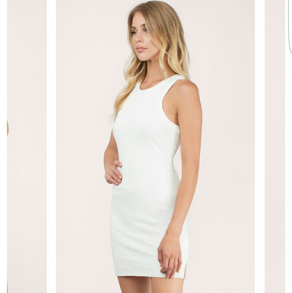 Tobi white racer-back mini dress NWT - Picture 1 of 3