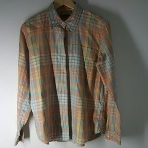 Liz Claiborne plaid shirt %100 cotton