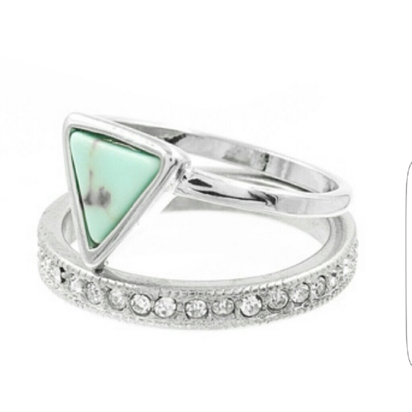 🎆*LAST ONE* Turquoise Ring Set - Picture 3 of 3