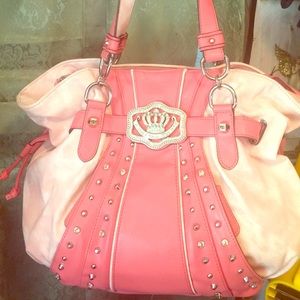 Kathy Van Zeeland Pretty 2 tone pink shoulder Bag