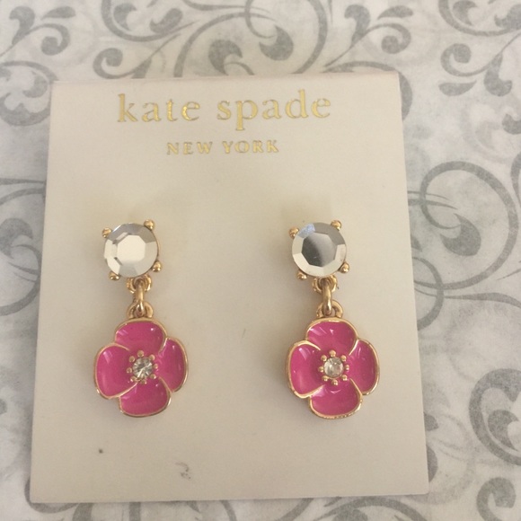 kate spade Jewelry - Kate Spade Bougainvilla pierced dangling earrings