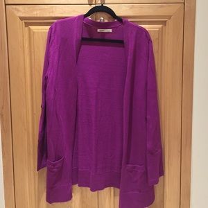 Old navy sweater with roll-up buttoned sleeves