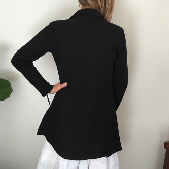 Cotton MOTO JACKET mid length w/ amazing zippers - Picture 2 of 4