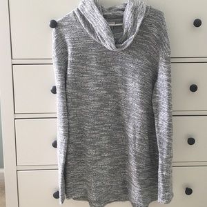 Black and White Cowl Neck Tunic