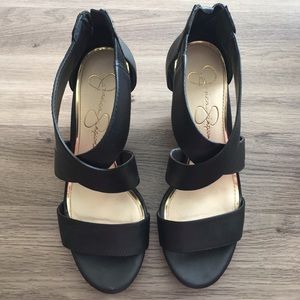 NEW: Jessica Simpson Black Wedges