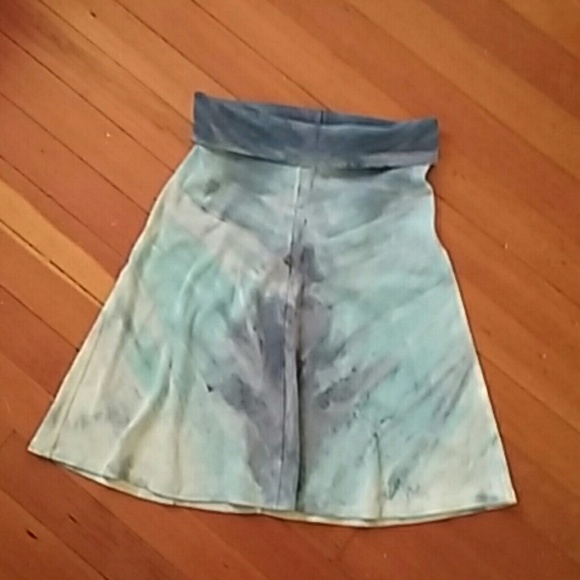 Hardtail foldover tie dye skirt