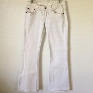 EXPRESS Women's X2 White Flare Demim