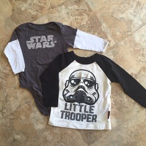 Star Wars long-sleeved toddler shirts