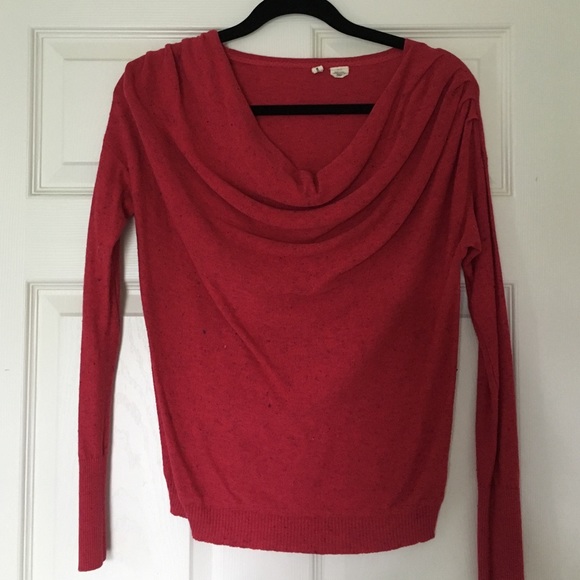 Anthropologie MOTH draped-neck sweater