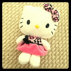 Sanrio Leopard Print Hello Kitty Plushie