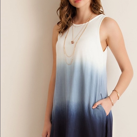 Only 1 S Left Flattering  Sweet Dip Dyed Dress - Picture 1 of 5
