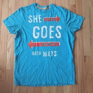 "she goes both ways" shirt