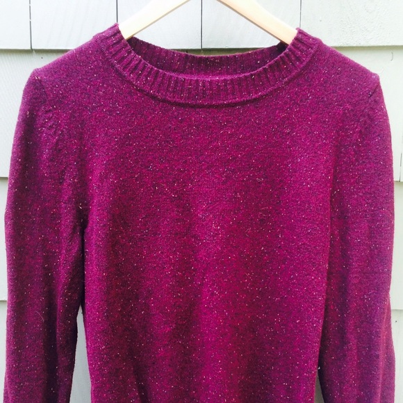 H&M Knit Elbow Patch Sweater in Red