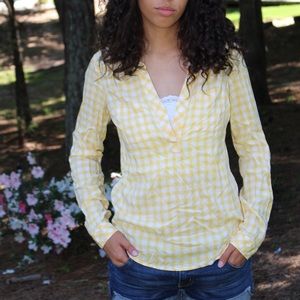 Yellow plaid shirt