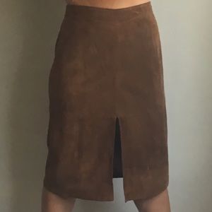 Banana Republic Suede Midi Skirt