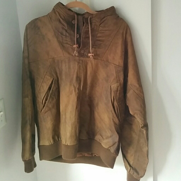 Vintage Genuine leather pullover