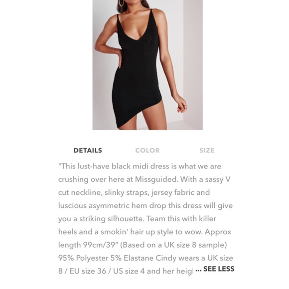 S A L E❗️NWT Missguided Asymmetrical Dress - Picture 4 of 4