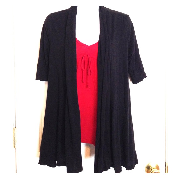 Black cardigan