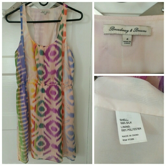 Madewell Broadway & Broome Sz 4 Dress 100% silk