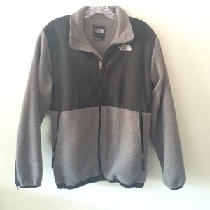 Grey and Black Northface