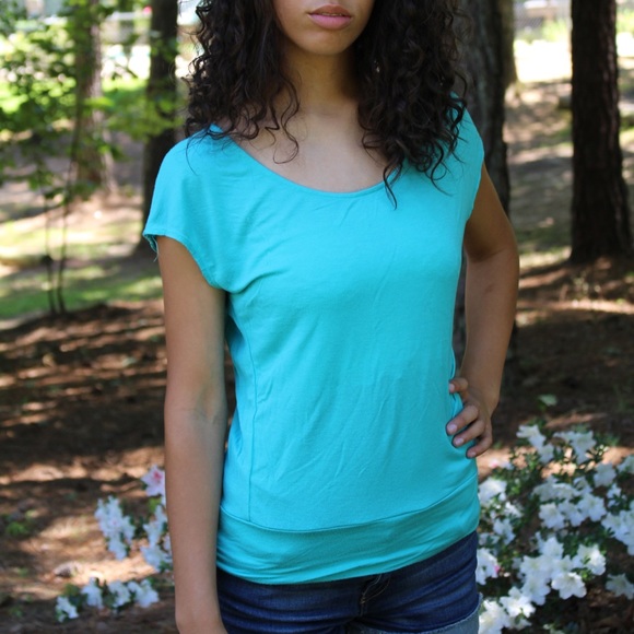 Blue soft and sexy tee