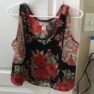 Floral tank top