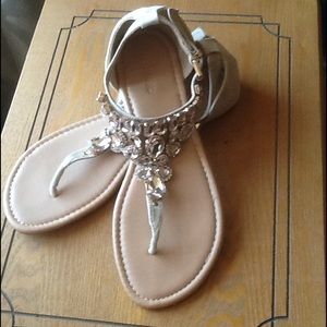 Rose Gold Gemstone Sandals