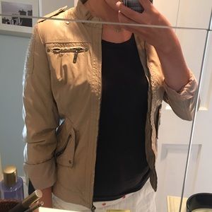 F21 faux leather bomber jacket