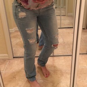 Hollister distressed holy jeans