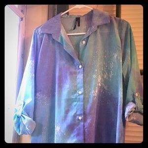 Nasty Gal tie dye blouse
