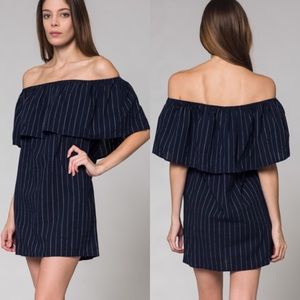 🆕 Midnight Off-The-Shoulder Dress 🎉HOST PICK 🎉
