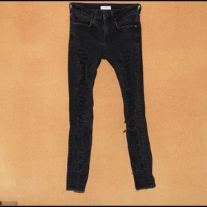 Ripped Zara jeans black