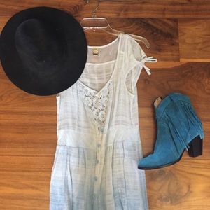 Free People baby blue dress/coverup/kimono