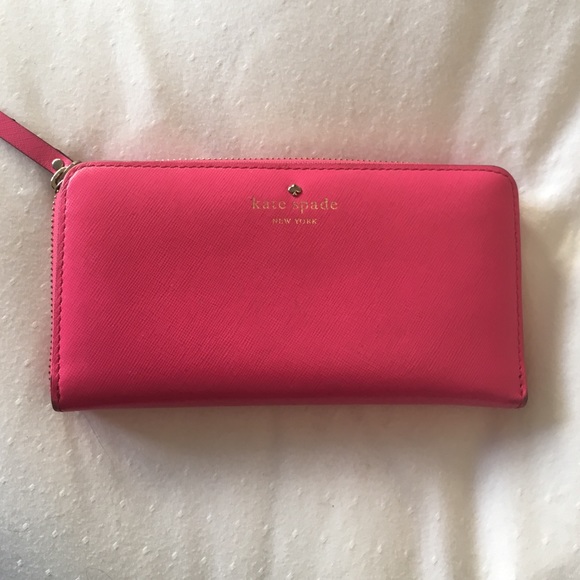 Kate Spade hot pink wallet