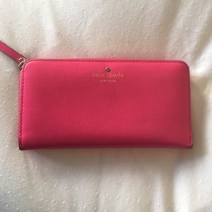 Kate Spade hot pink wallet