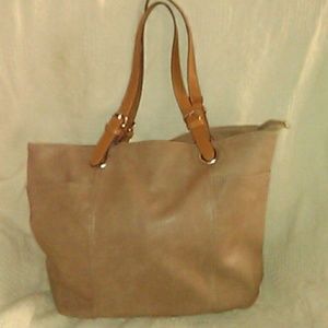 Beige Man made Leather Shoulder bag